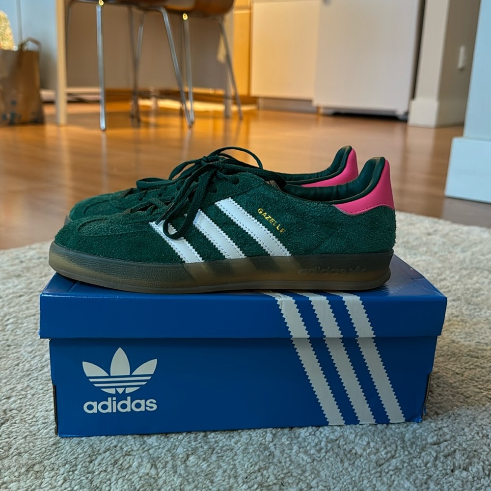 Adidas Gazelle Green/Pink